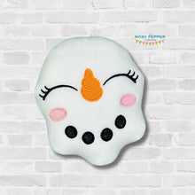 Load image into Gallery viewer, Happy Snowman stuffie (6 sizes included) Fall 25 Skill Builder Bundle machine embroidery design DIGITAL DOWNLOAD