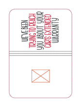 Load image into Gallery viewer, We've Been Trying notebook cover (2 sizes available) machine embroidery design DIGITAL DOWNLOAD