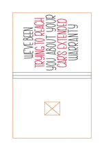 Load image into Gallery viewer, We've Been Trying notebook cover (2 sizes available) machine embroidery design DIGITAL DOWNLOAD