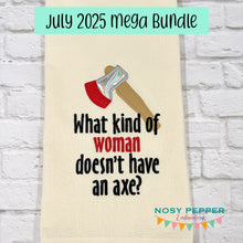 Load image into Gallery viewer, What Kind Of Woman applique machine embroidery design (4 sizes included) DIGITAL DOWNLOAD