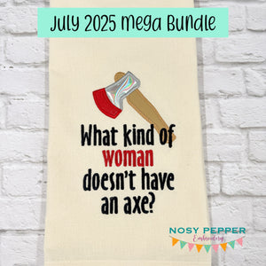What Kind Of Woman applique machine embroidery design (4 sizes included) DIGITAL DOWNLOAD