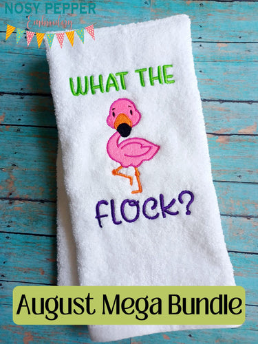 What The Flock machine embroidery design (4 sizes included) DIGITAL DOWNLOAD