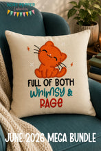 Load image into Gallery viewer, Whimsy and Rage applique machine embroidery design (4 sizes included) DIGITAL DOWNLOAD