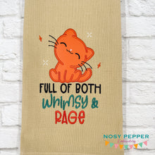 Load image into Gallery viewer, Whimsy and Rage applique machine embroidery design (4 sizes included) DIGITAL DOWNLOAD