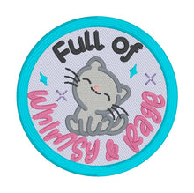 Load image into Gallery viewer, Whimsy &amp; Rage patch (2 sizes included) machine embroidery design DIGITAL DOWNLOAD