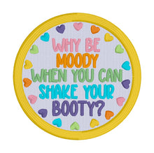Load image into Gallery viewer, Why Be Moody patch 2025 Mystery Patch Bundle (2 sizes included) machine embroidery design DIGITAL DOWNLOAD