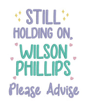 Load image into Gallery viewer, Wilson Phillips machine embroidery design (4 sizes included) DIGITAL DOWNLOAD