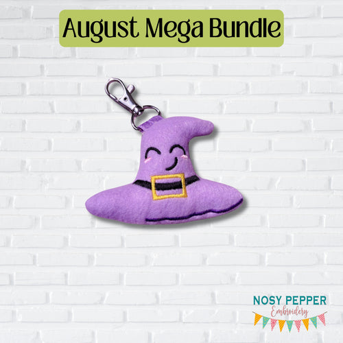 Witch Hat mini stuffie AUGUST '24 Mystery Bundle machine embroidery design DIGITAL DOWNLOAD
