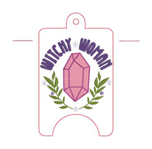 Load image into Gallery viewer, Witchy Woman Sanitizer Case (2 sizes available) machine embroidery design DIGITAL DOWNLOAD