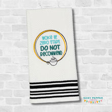 Load image into Gallery viewer, Woke Up machine embroidery design (4 sizes included) DIGITAL DOWNLOAD