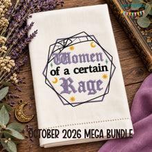 Load image into Gallery viewer, Women Of A Certain Rage machine embroidery design (4 sizes included) DIGITAL DOWNLOAD