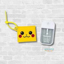 Load image into Gallery viewer, Yellow Anime Quilted Square Sanitizer Case machine embroidery design DIGITAL DOWNLOAD