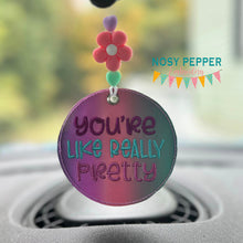 Load image into Gallery viewer, You&#39;re Like Really double-sided car tag Oct &#39;24 Mystery Bundle machine embroidery design DIGITAL DOWNLOAD
