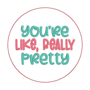 You're Like Really double-sided car tag Oct '24 Mystery Bundle machine embroidery design DIGITAL DOWNLOAD