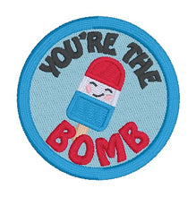 Load image into Gallery viewer, You're The Bomb patch (2 sizes included) machine embroidery design DIGITAL DOWNLOAD