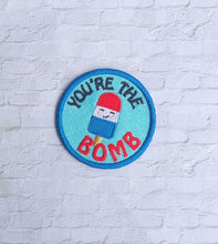Load image into Gallery viewer, You're The Bomb patch (2 sizes included) machine embroidery design DIGITAL DOWNLOAD