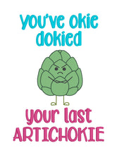Load image into Gallery viewer, You've Okie Dokied machine embroidery design (4 sizes included) DIGITAL DOWNLOAD