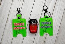 Load image into Gallery viewer, Zombie Antidote Sanitizer Case (2 sizes available) machine embroidery design DIGITAL DOWNLOAD