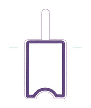 Load image into Gallery viewer, Applique lanyard card case machine embroidery design (eyelet and snap tab designs included) DIGITAL DOWNLOAD
