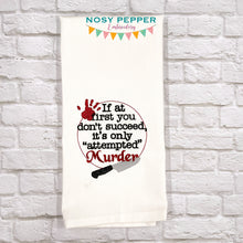 Load image into Gallery viewer, Attempted Murder machine embroidery design (4 sizes included) DIGITAL DOWNLOAD