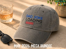 Load image into Gallery viewer, Dad Joke Loading machine embroidery design (5 sizes included) DIGITAL DOWNLOAD