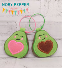 Load image into Gallery viewer, Avocado mini stuffie machine embroidery design machine embroidery design DIGITAL DOWNLOAD