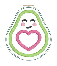 Load image into Gallery viewer, Avocado mini stuffie machine embroidery design machine embroidery design DIGITAL DOWNLOAD