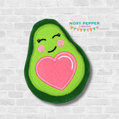 Avocado stuffie (5 sizes included) machine embroidery design machine embroidery design DIGITAL DOWNLOAD