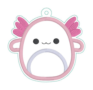 Axolotl Squishy Applique bookmark machine embroidery file DIGITAL DOWNLOAD