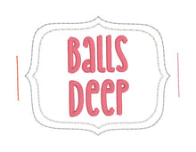 Load image into Gallery viewer, Balls Deep Jar band (3 sizes included) machine embroidery design DIGITAL DOWNLOAD