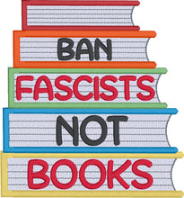 Load image into Gallery viewer, Ban Fascists machine embroidery design (4 sizes included) DIGITAL DOWNLOAD