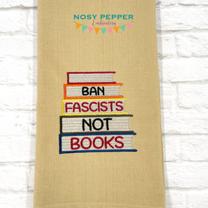 Ban Fascists machine embroidery design (4 sizes included) DIGITAL DOWNLOAD