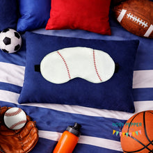 Load image into Gallery viewer, Baseball sleep mask machine embroidery design (2 sizes included)--FEB 26 MB-- DIGITAL DOWNLOAD