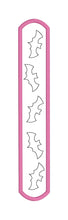 Load image into Gallery viewer, Bat slap bracelet machine embroidery file 6x10 hoop (single and multi files, and fabric and vinyl styles included) DIGITAL DOWNLOAD