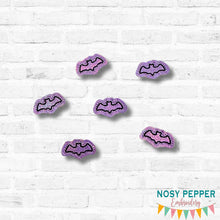 Load image into Gallery viewer, Bat mini feltie embroidery file DIGITAL DOWNLOAD