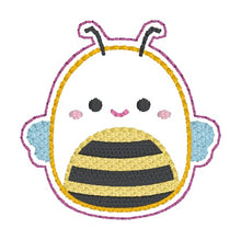 Load image into Gallery viewer, Bee Squishy feltie embroidery file (single and multi files included) DIGITAL DOWNLOAD