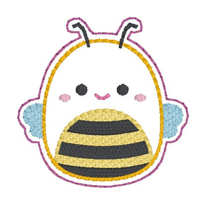 Bee Squishy feltie embroidery file (single and multi files included) DIGITAL DOWNLOAD