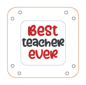 Best Teacher ITH tray and wipe set machine embroidery design Aug 24 Patreon Bundle(includes 2 sizes of trays and wipes) DIGITAL DOWNLOAD