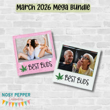 Load image into Gallery viewer, Best Buds Frame machine embroidery design MARCH 26 MATURE BUNDLE DIGITAL DOWNLOAD