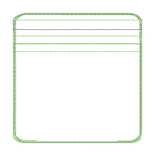 Load image into Gallery viewer, Blank Square ITH Bag Set (5 sizes available) machine embroidery design DIGITAL DOWNLOAD