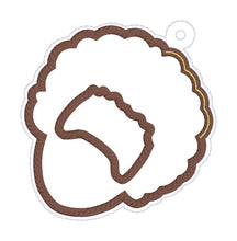 Load image into Gallery viewer, Bob applique shaker ornament/bag tag/bookmark machine embroidery design DIGITAL DOWNLOAD