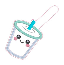 Load image into Gallery viewer, Boba applique shaker snap tab and eyelet fob Oct 24 Mystery Bundle (single and multi files included) machine embroidery file DIGITAL DOWNLOAD