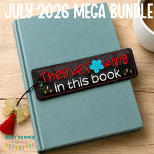 Load image into Gallery viewer, They Be F'n 5x7 bookmark machine embroidery design DIGITAL DOWNLOAD