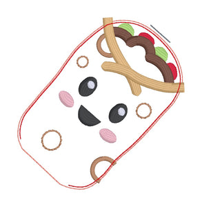 Burrito mini stuffie machine embroidery design DIGITAL DOWNLOAD