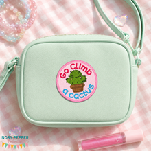 Load image into Gallery viewer, Go Climb A Cactus patch (2 sizes included)--2026 Skill Builder Bundle--machine embroidery design DIGITAL DOWNLOAD