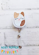 Load image into Gallery viewer, Calico Squishy feltie embroidery file (single and multi files included) DIGITAL DOWNLOAD