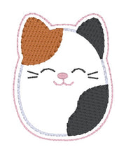 Load image into Gallery viewer, Calico Squishy feltie embroidery file (single and multi files included) DIGITAL DOWNLOAD