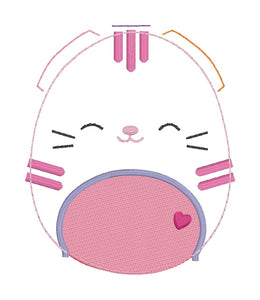 Cat squishie mini stuffie machine embroidery design machine embroidery design DIGITAL DOWNLOAD