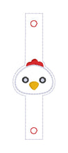 Load image into Gallery viewer, Chicken Shoe Charm machine embroidery design single and multi files (3 versions included) DIGITAL DOWNLOAD