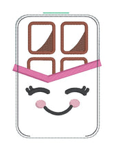 Load image into Gallery viewer, Chocolate Bar stuffie (6 sizes included) —JAN 26 MB—machine embroidery design DIGITAL DOWNLOAD